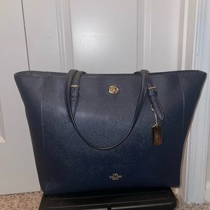 Coach 1941 Navy Zip Tote